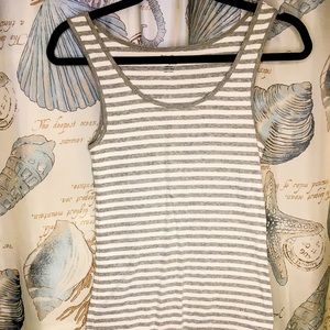 3 for $25!!! Gap grey & white striped tank top, size Medium.